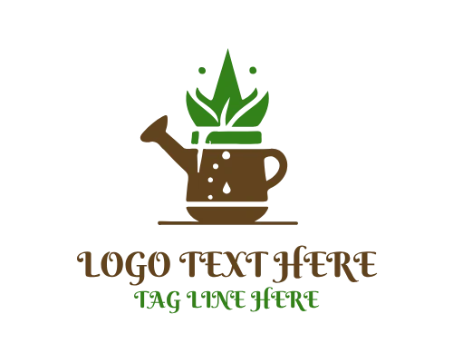 Eco Leaf Plant Pot Logo