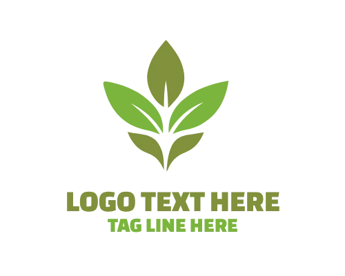 Eco Leaf Wave Logo