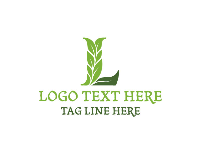 Eco Letter L Best Design Logo