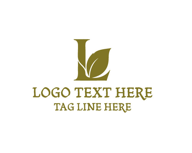 Eco Letter L Green Best Logo