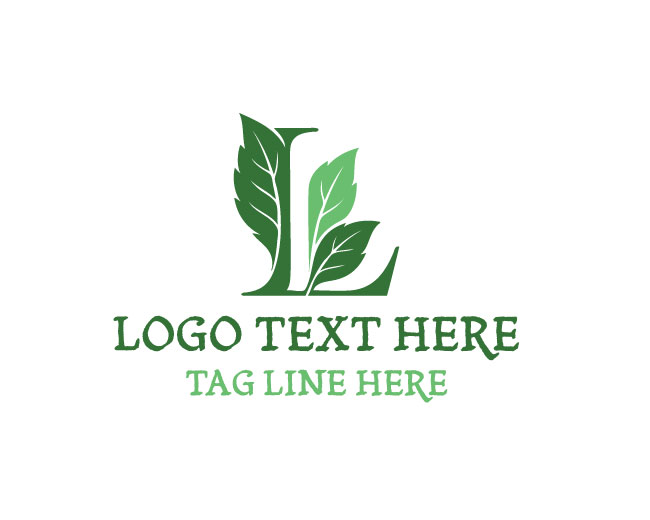Eco Letter L Tree Best Logo