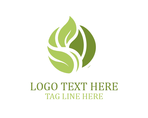Eco Life Leaf Symbol Logo