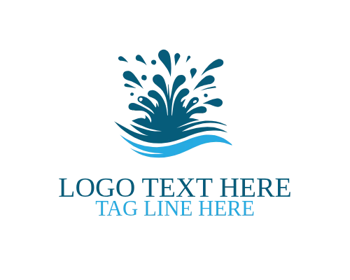  Eco Liquid Splash Logo for Sustainable Water Brands