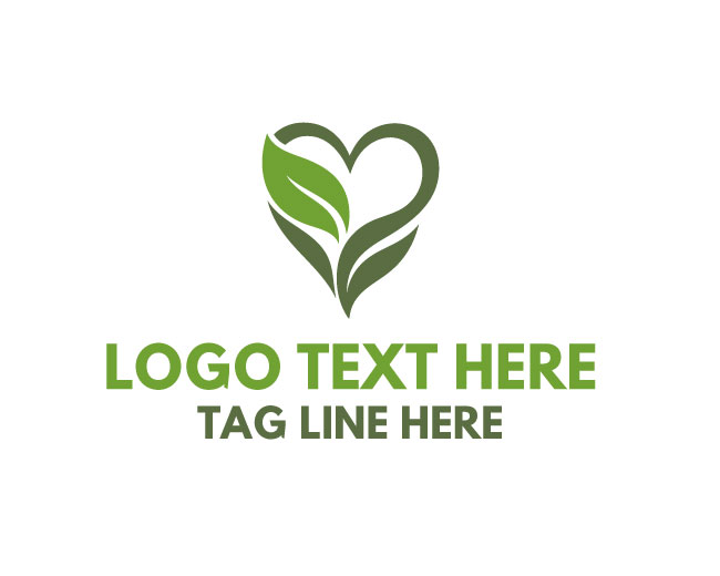 Eco Love Tree Logo logo template preview