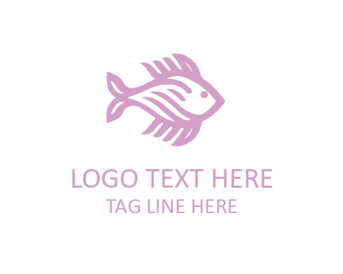 Eco Marine Linear Fish Logo
