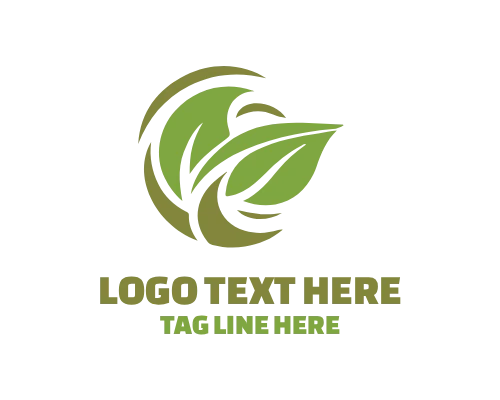 Eco Minimal Leaf Logo