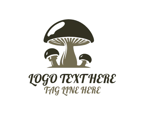 Eco Mushroom Logo for Sustainable and Organic Brands