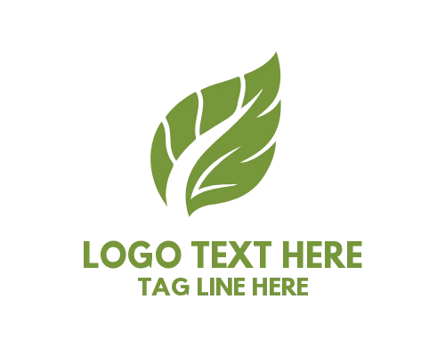 Eco Natural Leaf Icon Logo