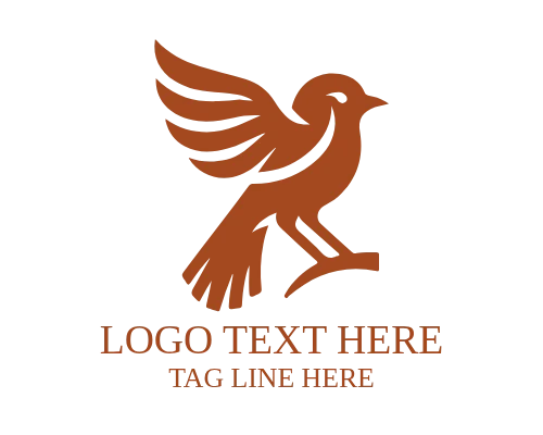 Eco Nature Bird Logo