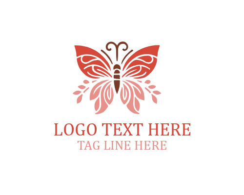 Eco Nature Butterfly Logo Design