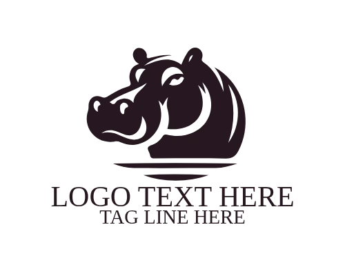Eco Nature Hippo Logo