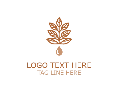 Eco Oil Emblem Logo