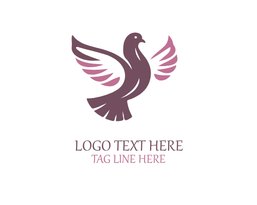 Eco Pigeon Logo for Green and Environmental Brands