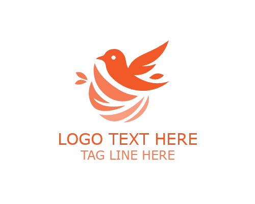 Eco Protect Nesting Bird Logo for Environmental Branding