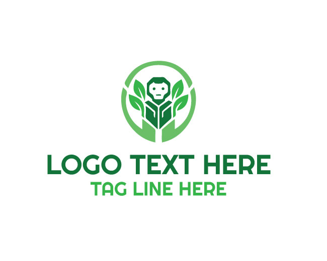 Eco Robot Green Logo