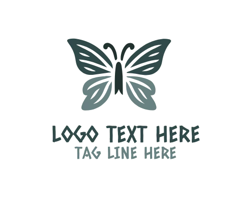 Eco Style Butterfly Logo