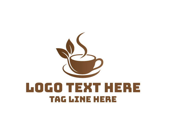 Eco Tea Cup Earth Best Design Logo