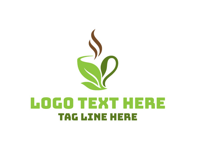 Eco Tea Cup Forest Best Logo