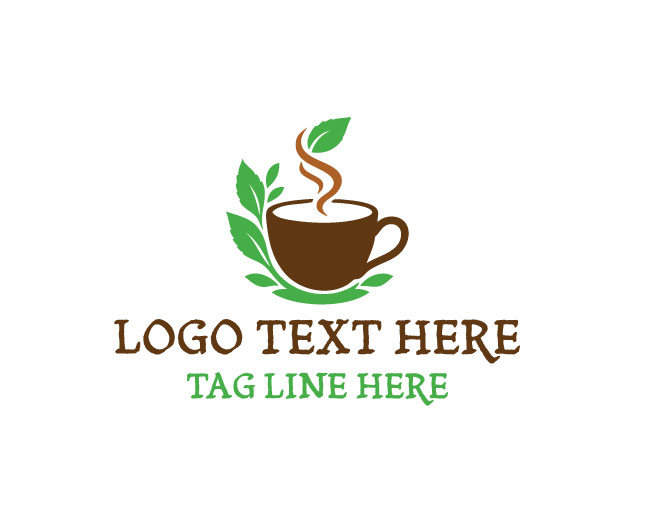  Eco Tea Cup Steam Best Design Logo