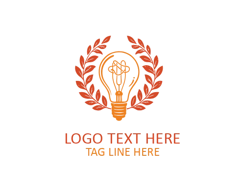 Eco Tech Green Bulb Logo for Sustainable Innovation Branding