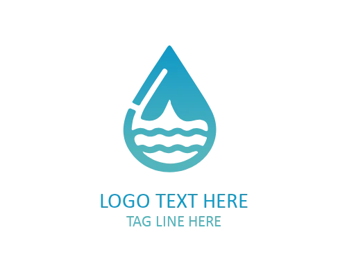 Eco Water Drop Logo