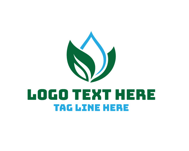 Eco Water Leaf Logo