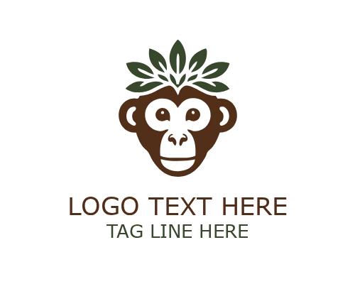 EcoBloom Leaf Monkey Logo
