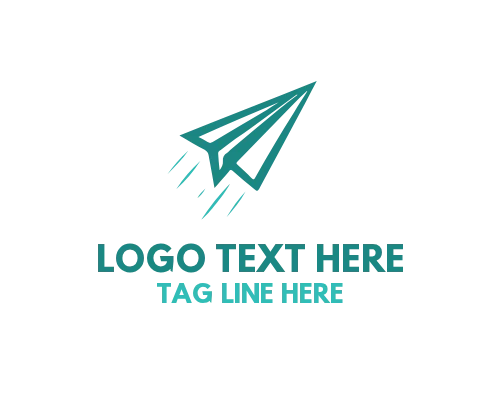 Education and Learning Paper Plane Logo