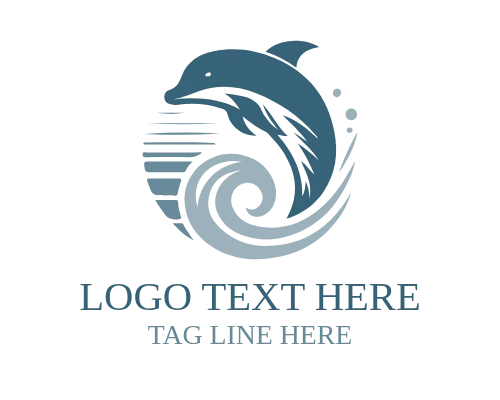 Education Learning Dolphin Logo