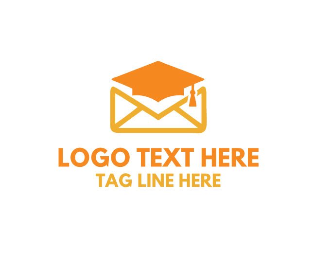Education Mail Cap Logo