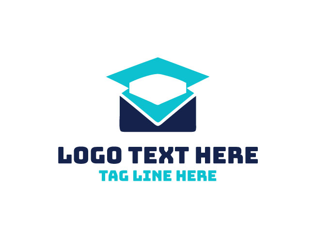 Education Mail Graduation Logo
