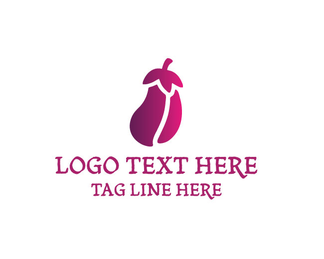 Eggplant Fresh  Design Logo