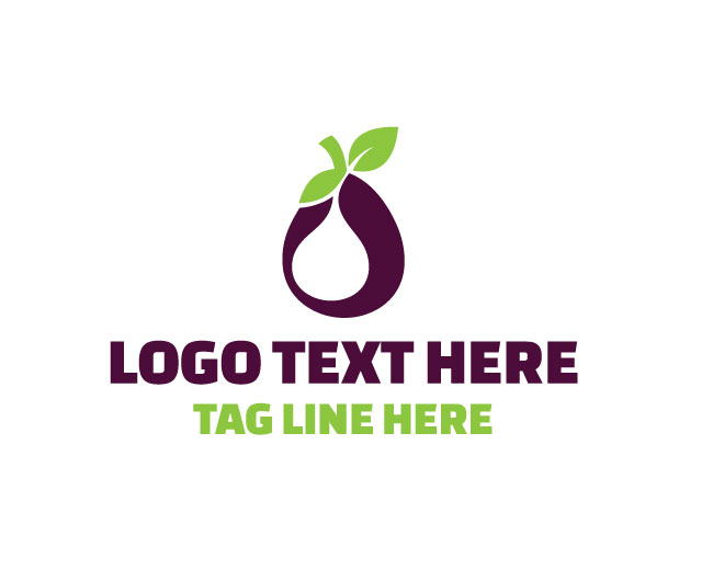  Eggplant Harvest Best Design Logo