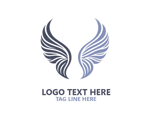 Elegant Angel Wings Logo