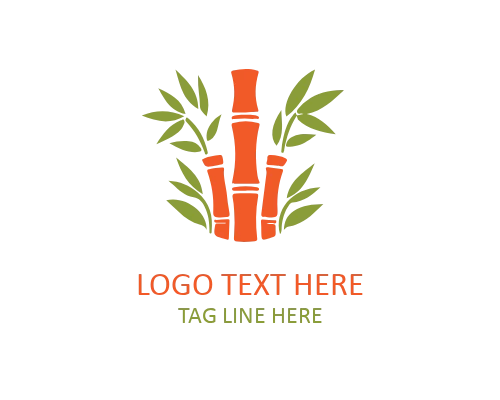 Elegant Bamboo Line Art Logo