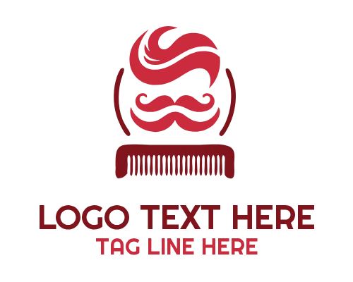 Elegant Beard & Barber Shop Logo