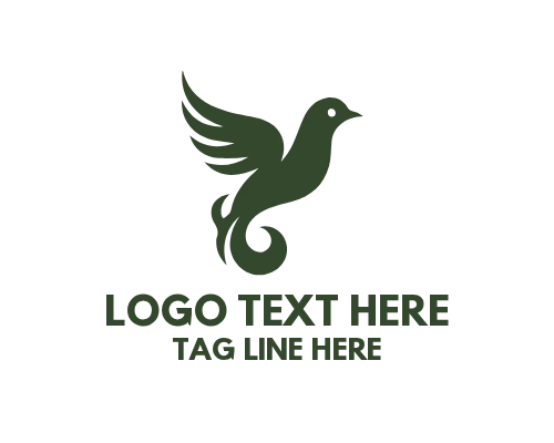  Elegant Bird Aura Logo