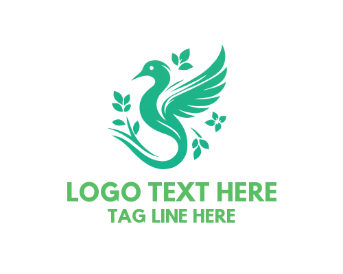 Elegant Bird Breeze Logo
