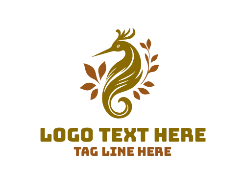 Elegant Bird Circle Logo