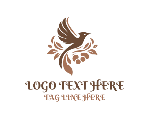Elegant Bird Crest Logo