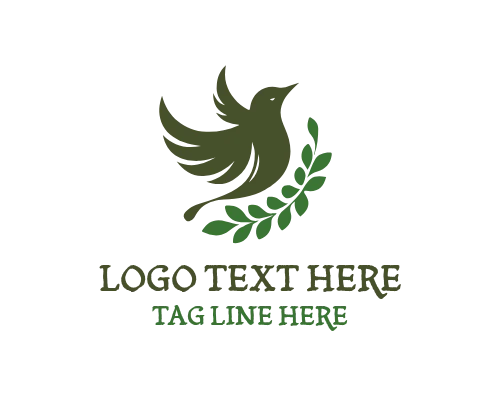 Elegant Bird Feather Logo