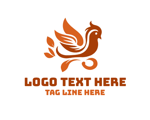  Elegant Bird Flare Logo