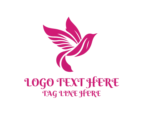 Elegant Bird Flying Logo