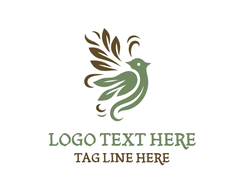 Elegant Bird Harmony Logo