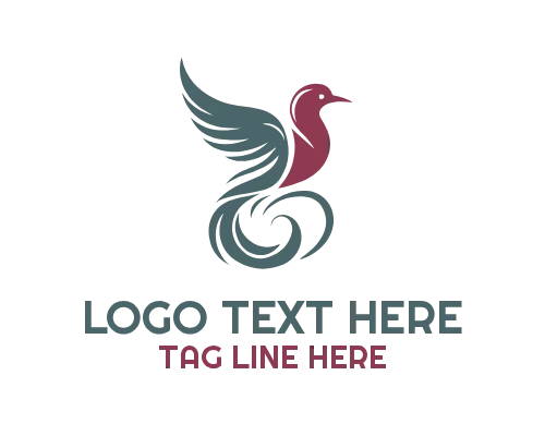  Elegant Bird Horizon Logo