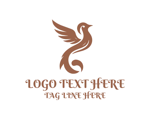 Elegant Bird Hover Glide Logo