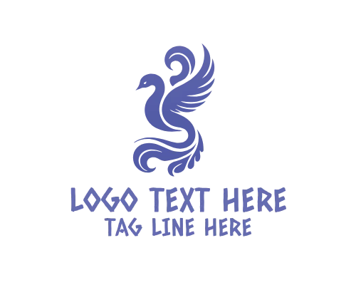 Elegant Bird Hover Logo