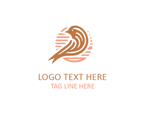 Elegant Bird Line Logo