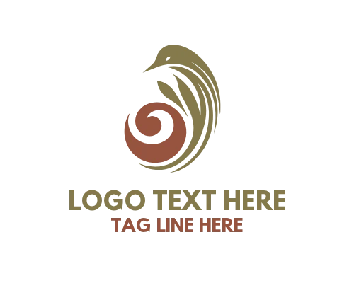  Elegant Bird Peace Logo