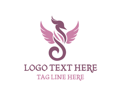 Elegant Bird Soft Form Logo